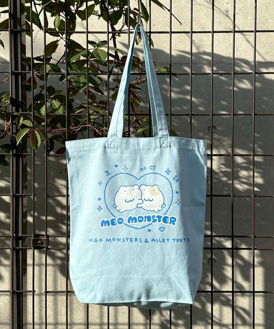 【にゃんにゃんモンスターズ×ALLEY TOKYO】エコバッグ【サックスブルー】