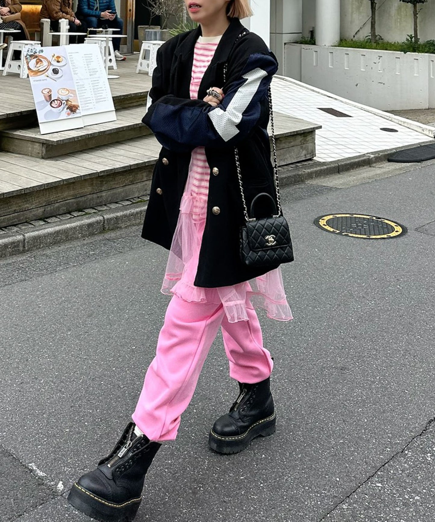 カラフルイージーパンツ【ピンク】