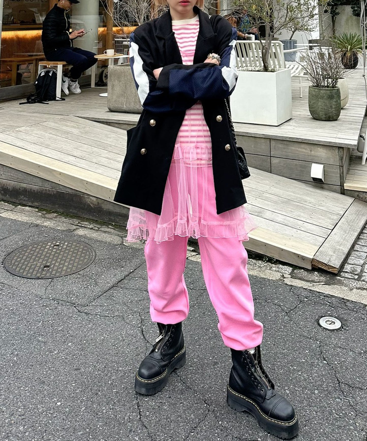 カラフルイージーパンツ【ピンク】